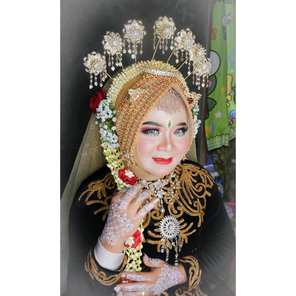 Slayer pengantin veil payet Terbaru Terlaris