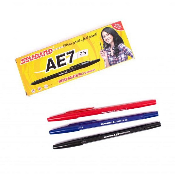 

Pen Pulpen Standart AE-7 AE7 Bolpoint Murah