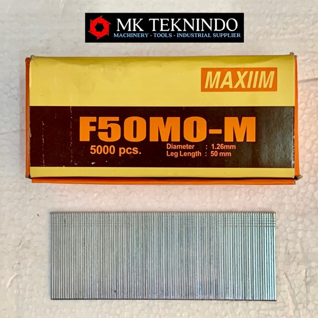 

MAXIIM F 50 REFILL AIR NAILER STAPLES STAPLER ISI MATA PAKU TEMBAK F50