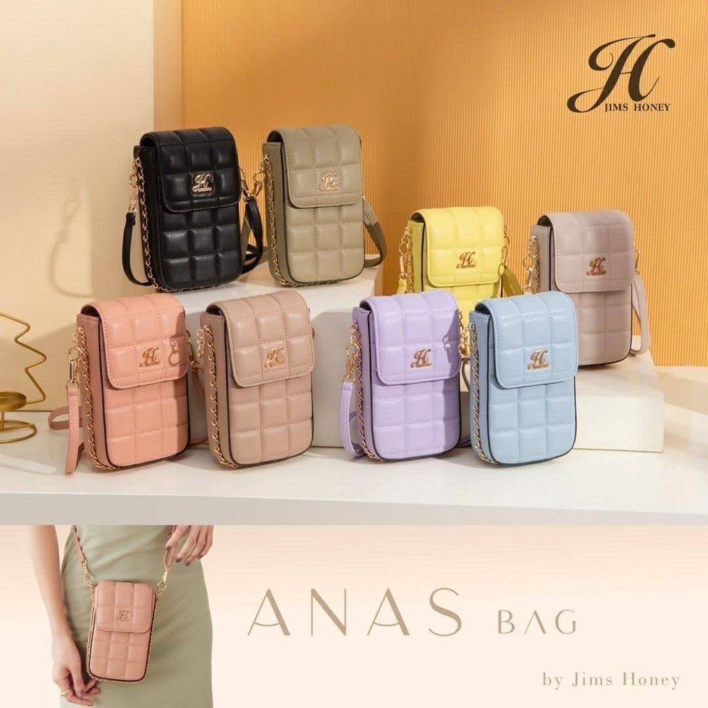 JIMS HONEY ANAS BAG Tas HP Kartu Uang Koin Mini Bag Wanita Remaja Cewek Fashion Stylist Selempang Sl