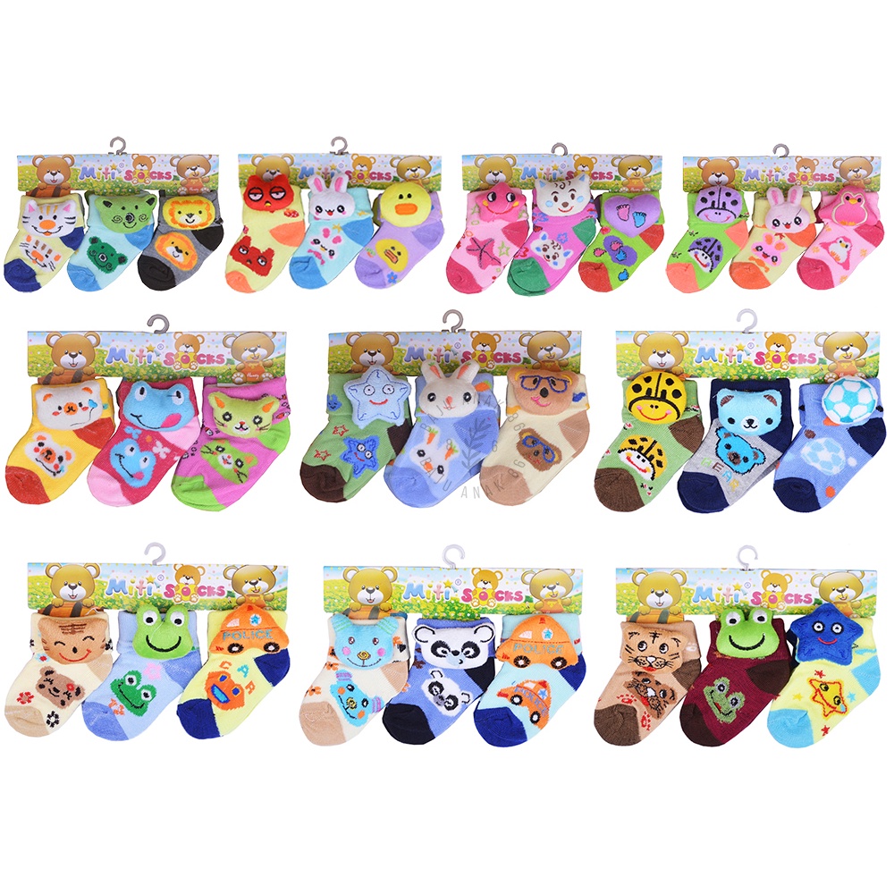 Kaos Kaki Bayi 3in1 Boneka 3D - 022.4248