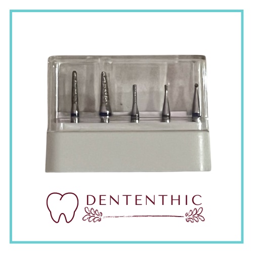 5 pcs Dental bur diamond low speed / Bur diamond gigi / Bur Preparasi Gigi