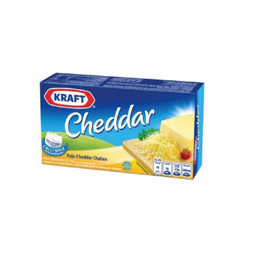 

Kraft Cheddar Keju 165gr