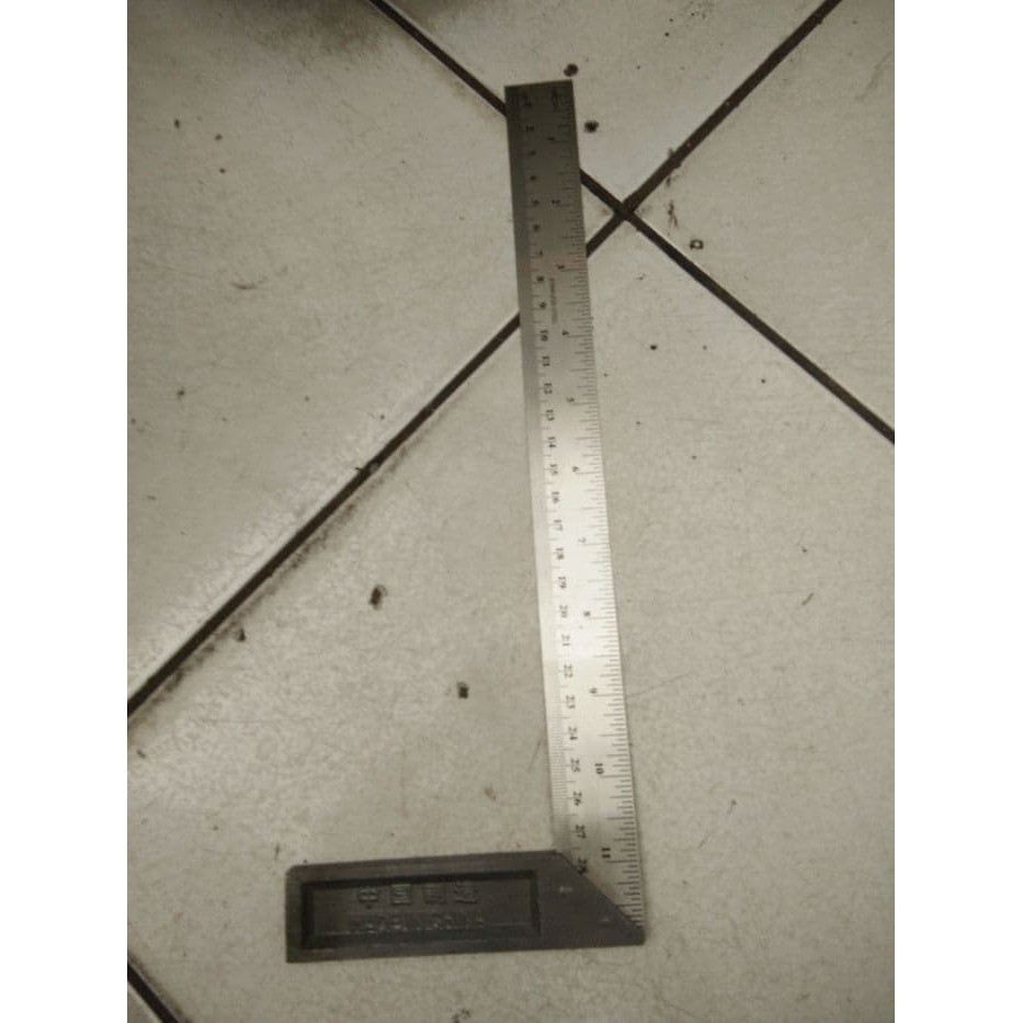 Siku Tukang 12 in 30cm Penggaris Tukang angle ruler 90 derajat