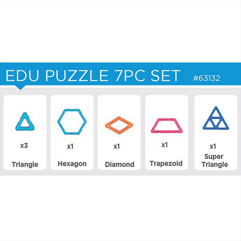 Magformers Magnet Toys 116628 7pcs Edu Puzzle Set 7 pcs