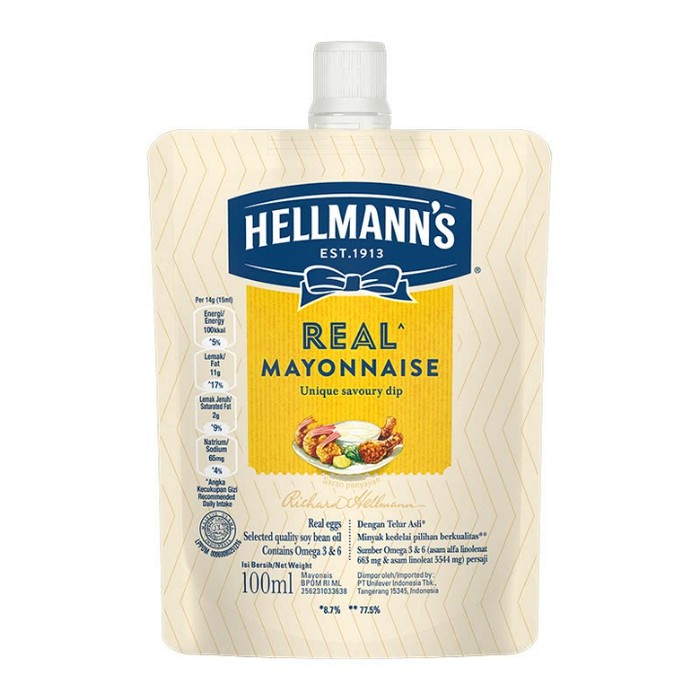Hellmann's Real Mayonnaise Unique Savoury Dip 100ml | Hellmans Mayones