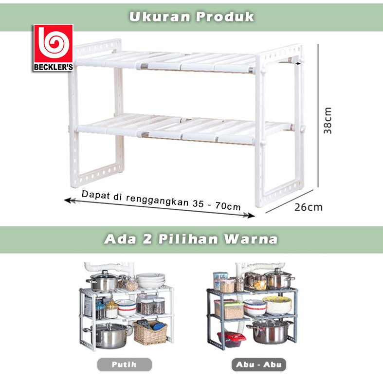 Rak Panci Bawah Wastafel / Rak Serbaguna / Tempat Panci Dapur / Tempat Alat Dapur IMPORT JAPAN