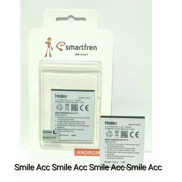 Baterai Handphone Smartfren Andromax L H15433  B26D2H  Original