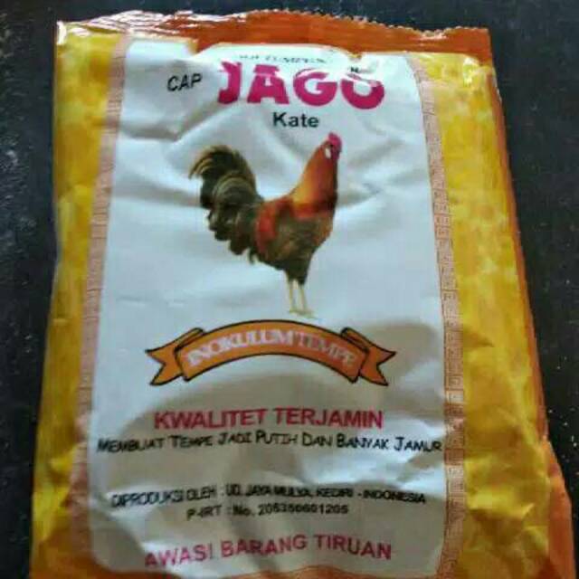 

Paket 5 pcs Ragi tempe cap jago 130 gr