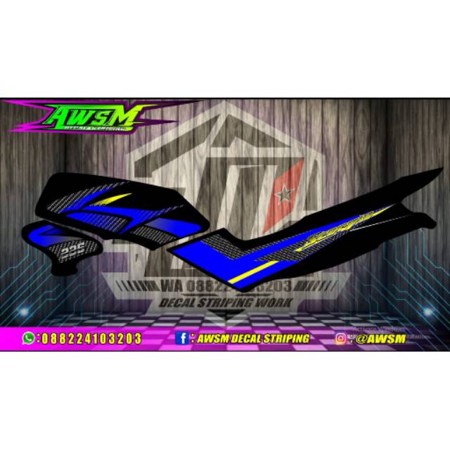 Striping variasi scorpio