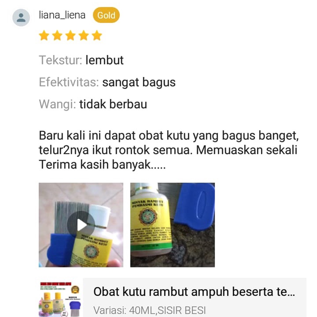 Obat Kutu Rambut Paling Ampuh Aman Untuk Semua Usia Serta Tanpa Efek Samping 40ml