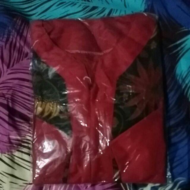 Tunik Batik Santika  Ld 104 Allsize Merah, Biru, Hijau, Ungu