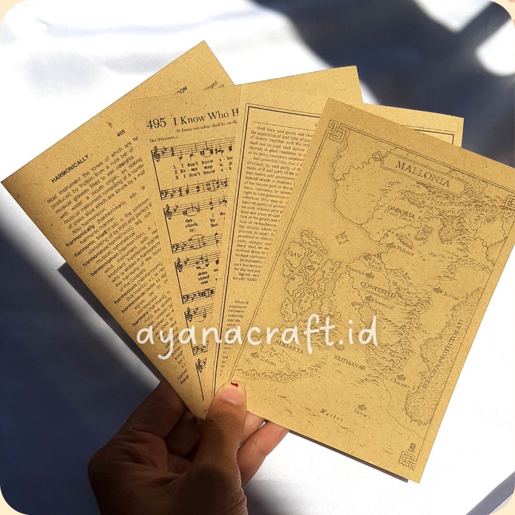 

VINTAGE PAPER/ KERTAS CRAFT/AKSESORIS FOTO/ KERTAS JADUL