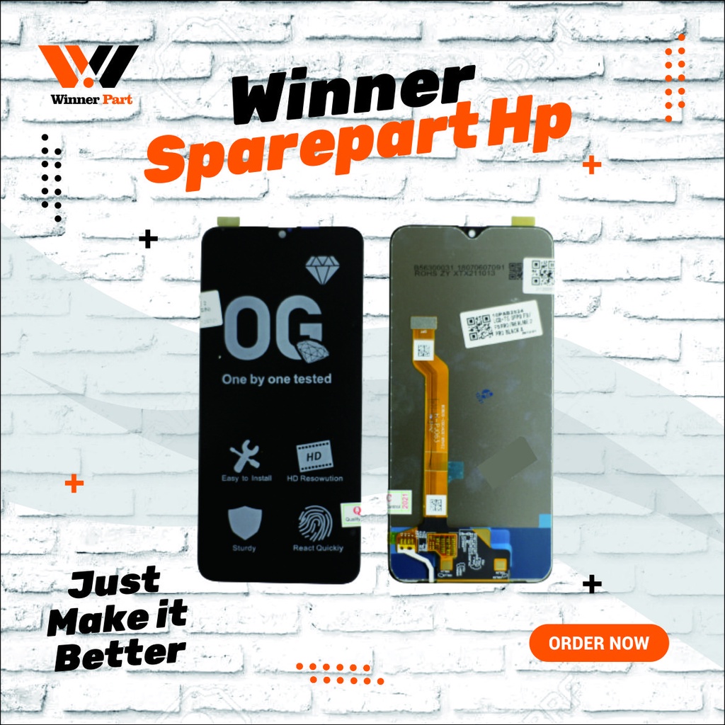 LCD Oppo F9 / F9 Pro / Rlm 2 Fullset Bergaransi