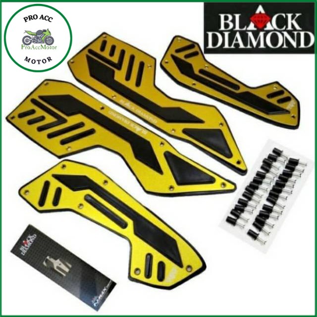 Karpet pijakan kaki bordes all new nmax 2020 Black diamond