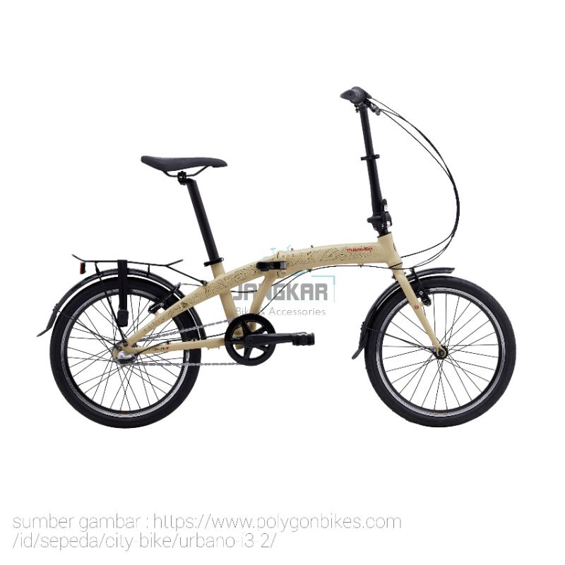 SPAKBOR SEPEDA LIPAT SELI RING 20 FENDER URBANO POLYGON FOLDING BIKE