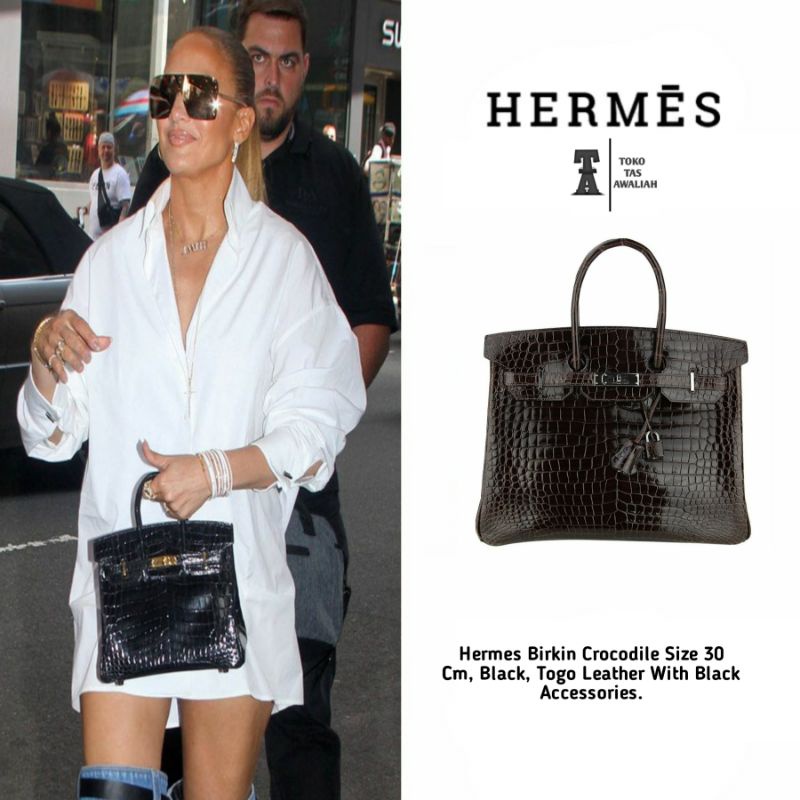 ( COD ) Tas Wanita 70888Hermes 30Birkin Croccodile Premium | Tas Selempang & Handbag Import