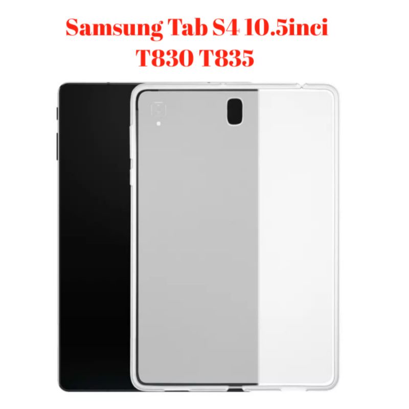 Case Silicon Samsung Galaxy Tab S4 10.5inci T830 T835 SM-T830 SM-T835 Softcase Ultrathin Silikon Casing Cover Softshell jelly Soft Pelindung belakang Tablet