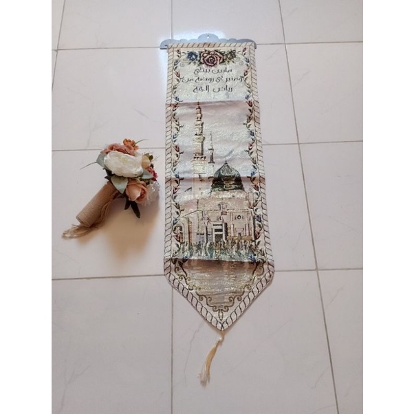 lukisan hiasan dinding kakbah masjid nabawi souvenir oleh-oleh haji dan umroh