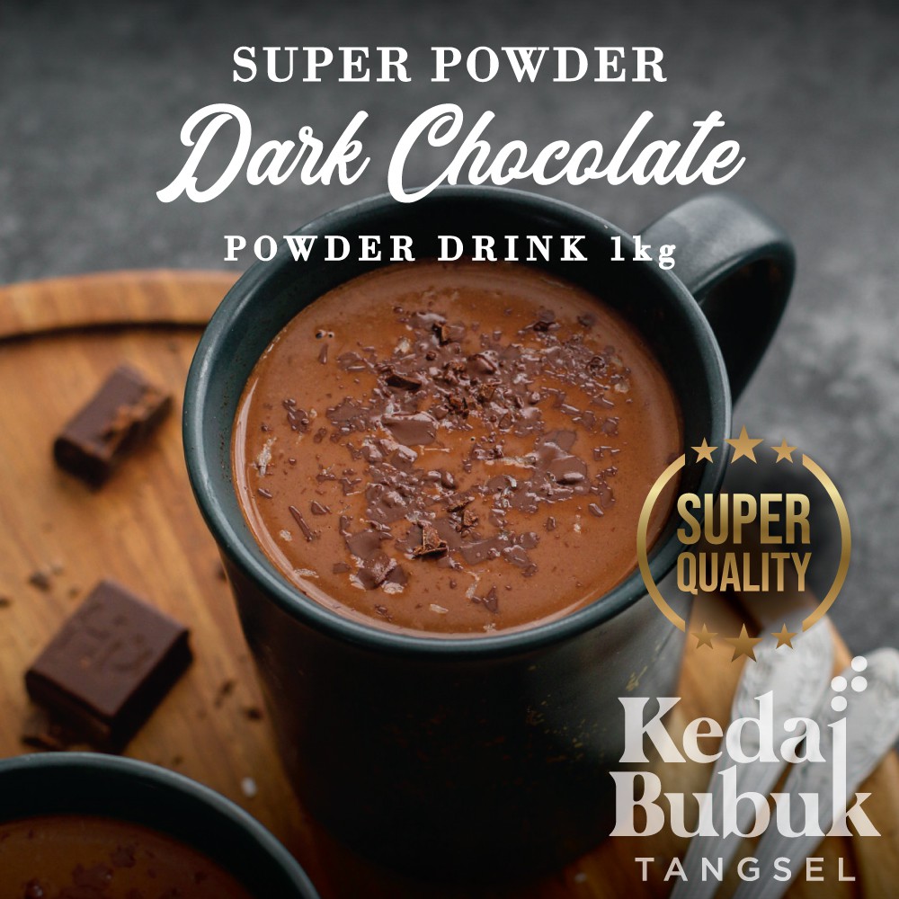 Jual Bubuk Minuman Super Powder Drink Rasa Dark Chocolate Bubble Drink