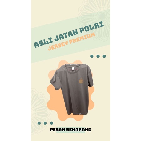 Kaos coklat polisi / dalaman pdl polri jatah terbaru