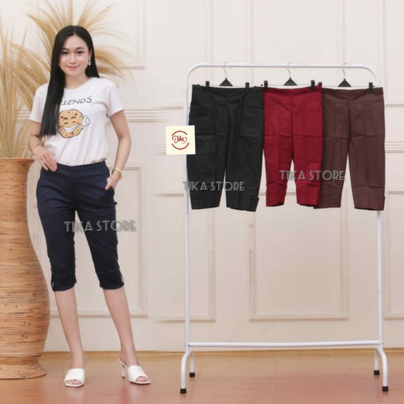 CELANA WANITA KATUN STRETCH 7/8