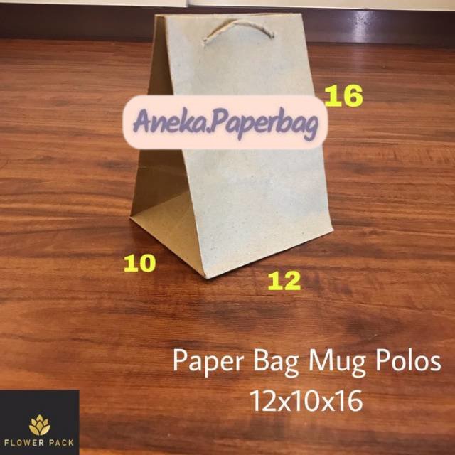 

Paperbag Mug Polos 12x10x16 Tas Kertas Polos Tas Gelas Goodie Bag Souvenir Terlaris