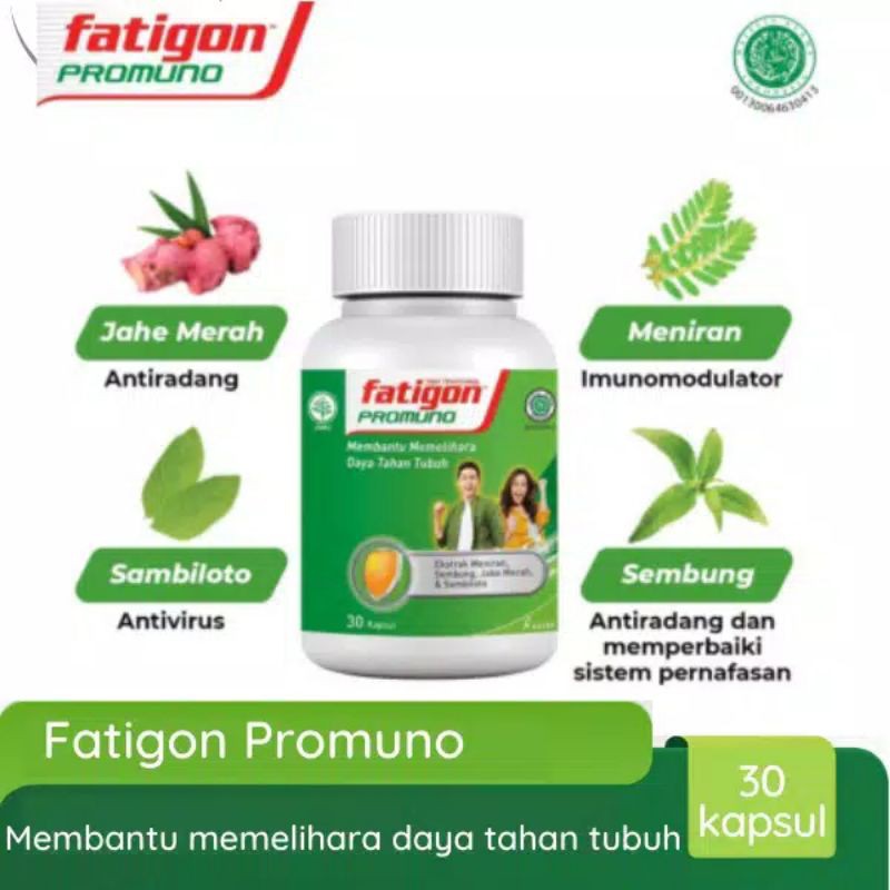 Fatigon Formuno isi 30 kaplet / vitamin daya tahan tubuh / sistem imun