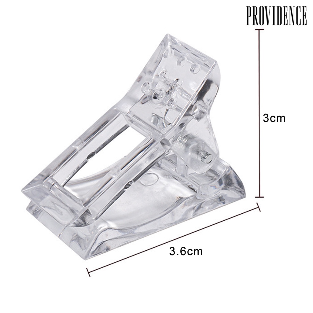 Providence 10Pcs Nails Extension Clip Wear-resistant Makeup Tool Resin Women Nail Shaping Clip Tool for Beginners