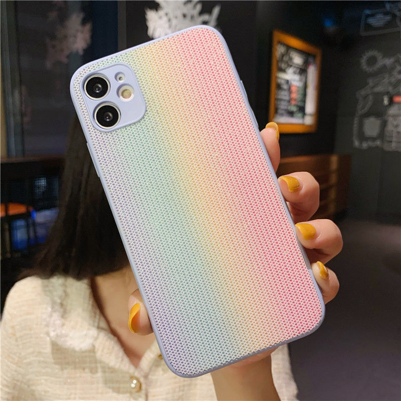 Soft Case Hp Gambar Pelangi Untuk IPhone 12 / 13 / 11promax / X / Xs Max / Xr 7711