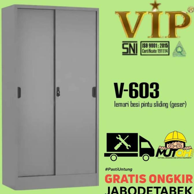 

TERBARU LEMARI ARSIP LEMARI BESI PINTU SLIDING GESER VIP V-603 PENGIRIMAN CEPAT