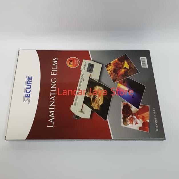 

Berkualitas! Plastik Laminating Secure F4 100 Micron Laminating Film Secure F4