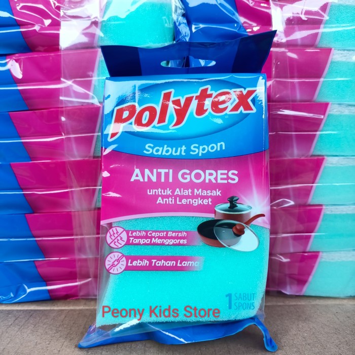 Polytex sabut spon anti gores / Poly tex pencuci piring antigores