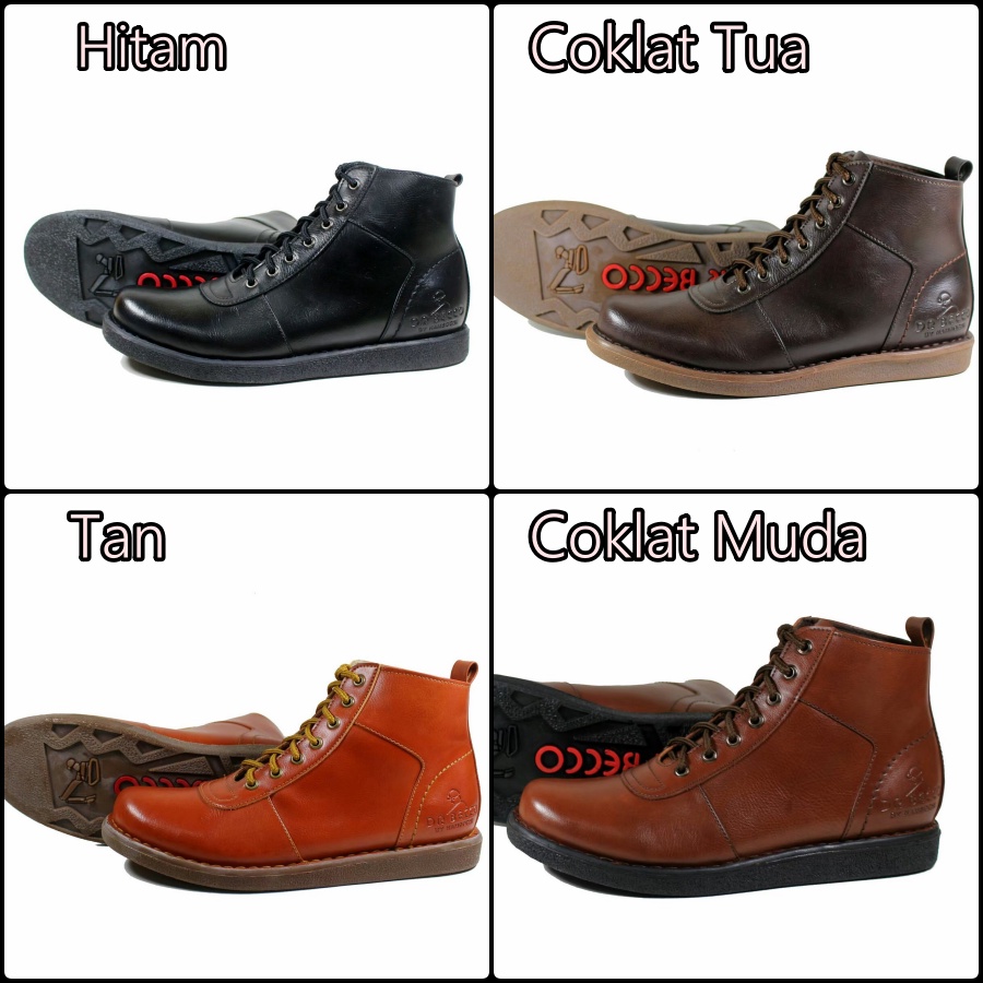sepatu boot kasual pria dr becco jaguar