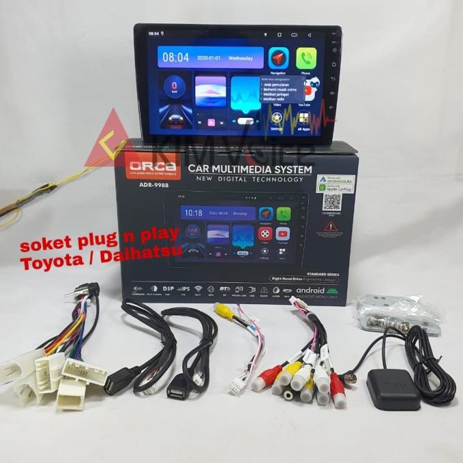 Head Unit Android Orca 9inch OEM fortuner 2008-2014