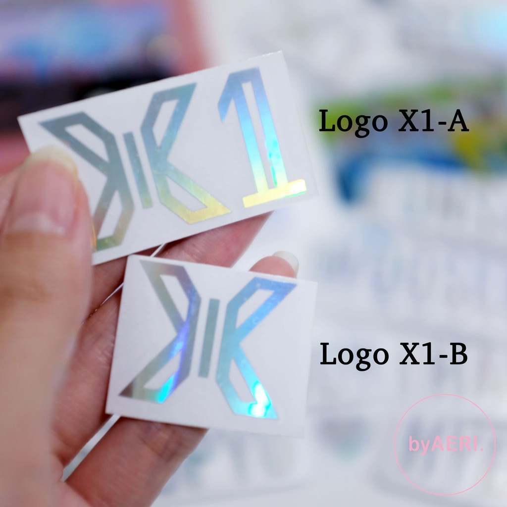 X1 HOLOGRAM STICKER (X1 MEMBER NAME, LOGO, DLL KPOP HOLOGRAM CUTTING STICKER)