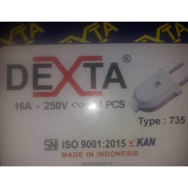 STEKER IP GEPENG DEXTA PUTIH