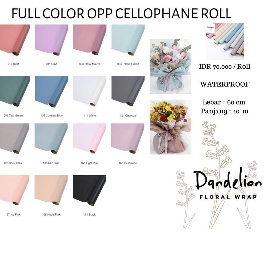 

FULL COLOR OPP KERTAS BUNGA (1 ROLL)/ FLOWER WRAP/ PEMBUNGKUS BUNGA HAND BOUQUET