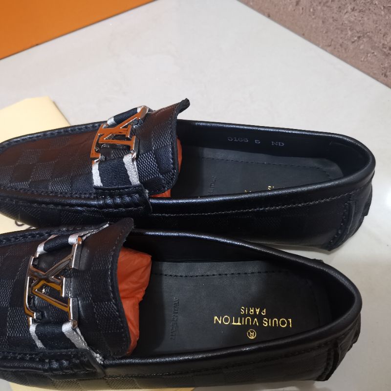 lv slip on pria mirror vip shoes men cowok sepatu lou is vuitton loafer