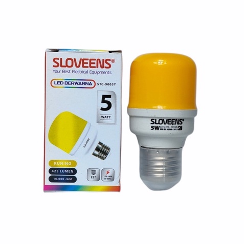 Sloveens LED Colorfull Lampu LED Warna 5 Watt