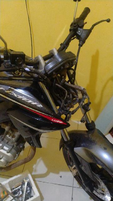 lampu depan ninja z250 fi  kedok lampu headlamp univesal 