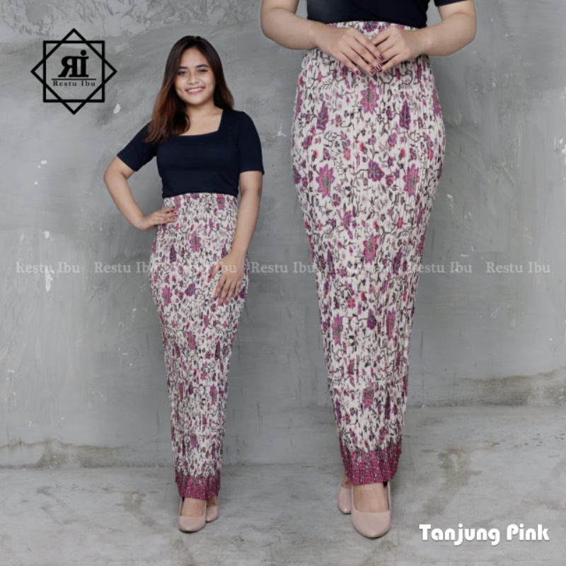 rok panjang batik/moderan/pinggang/karet