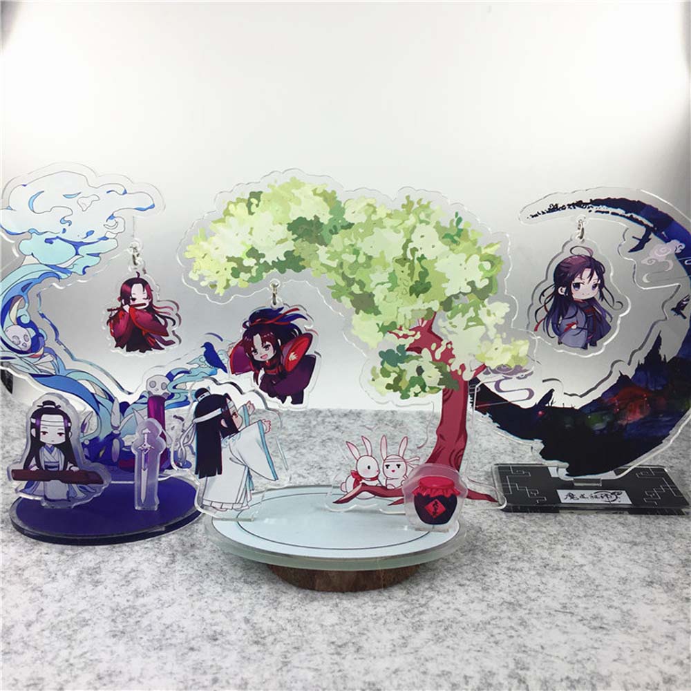 Needway  Fashion Mo Dao Zu Shi Acrylic Figure Model Toys Acrylic Stand Figure Grandmaster of Demonic Decoration Toys Collection Model Fans Gift Desktop Standing Card Lan WangJi Figure Model Plate