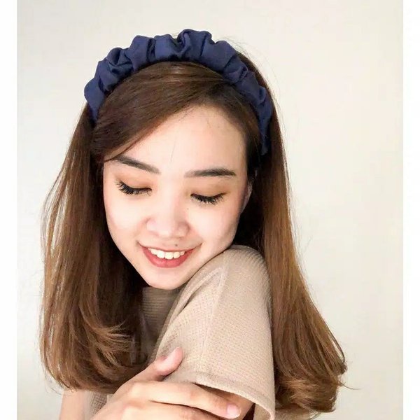 Bando Scrunchie Wanita Kerut | Bando Korea