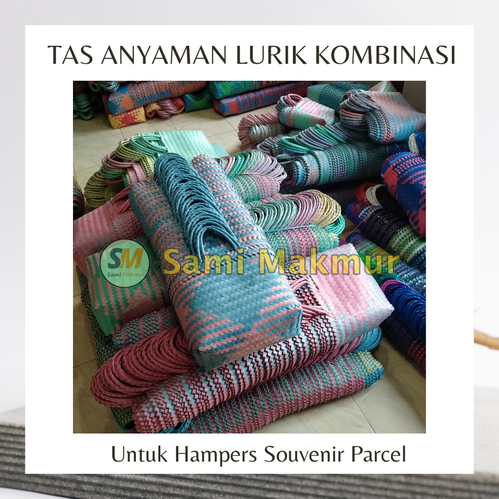 Tas Anyam Plastik LURIK SEDANG / Tanggung