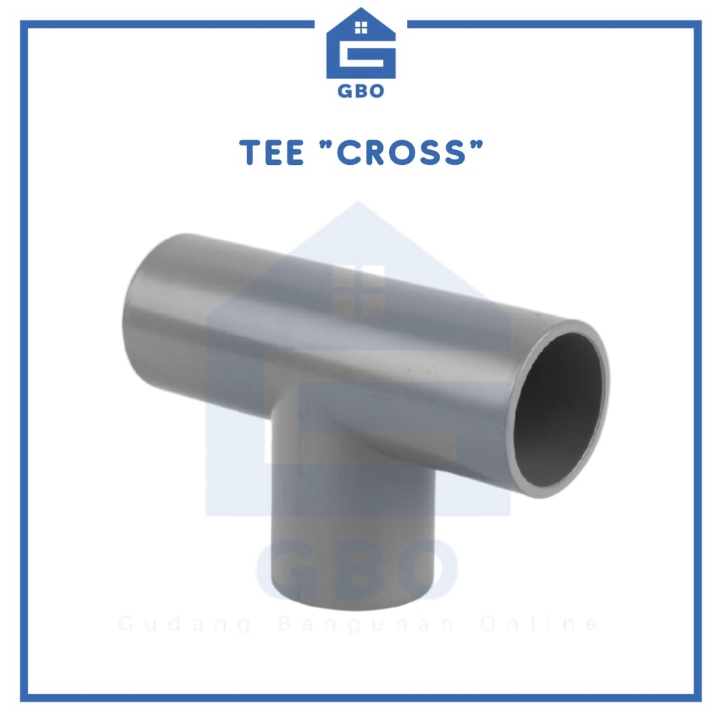 CROSS - TEE 4"   / SAMBUNGAN PIPA CABANG 3 / FITTING PIPA