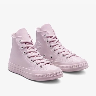 pink leather chucks