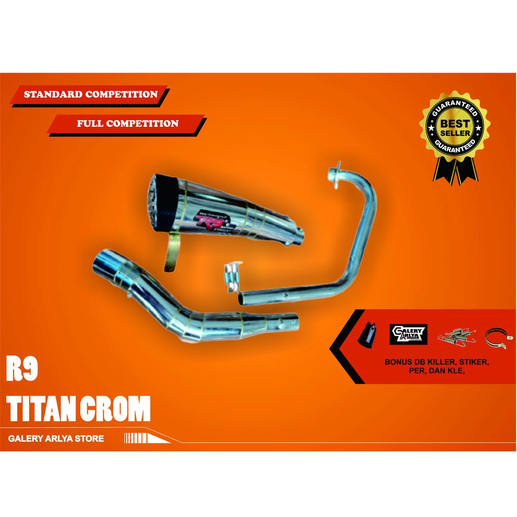 Knalpot racing vixion old-vixion new R9 Titan Crom