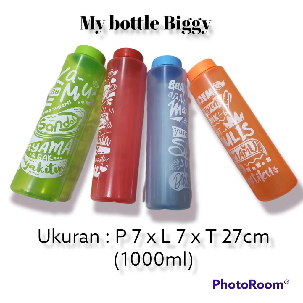 My Bottle / Thumbler / Botol Plastik / Botol Minum Anak / Souvenir / Hadiah BPA Free 1000ml