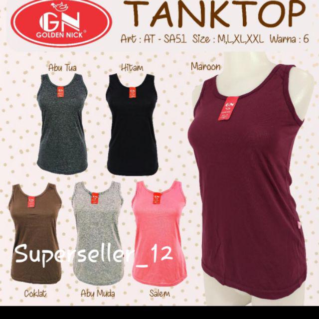 Kaos dalam wanita Tanktop GN tali gede-Warna random